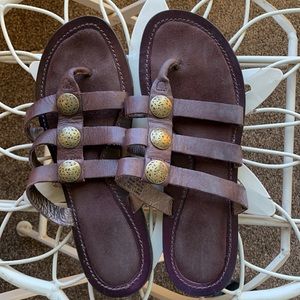 Eddie Bauer leather sandals sz7 EUC